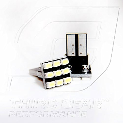 TGP T10 BRANCO 9 LED SMD Placa de placa Bulbos de lâmpadas 1994-1997 Geo Prizm