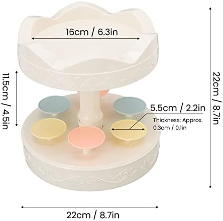 Suporte de bolo, suporte de cupcakes, suporte de exibição de sobremesa, máquina de sobremesas rotativas automáticas giratórias de