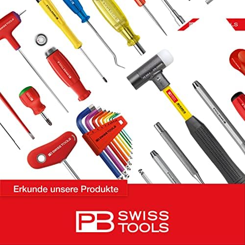 Ferramentas suíças PB PB-6464 Black Insider Pocket Tool com revista integrada de bits e 8 precisionbits C6-Swiss Made