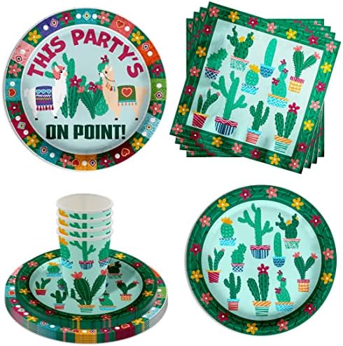 Cactus Birthday Party Supplies Setty - Fiesta Party - Southwest Party - Cactus Bridal Chuser - Chá de bebê Cactus - Chuveiro