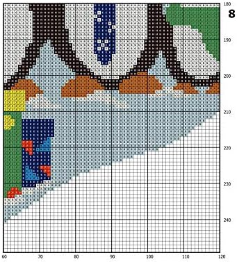 Cross Stitch Padrão de Natal PDF, Modern Counted Easy fofo pinguim de inverno de inverno Simple Cross Stitch Design