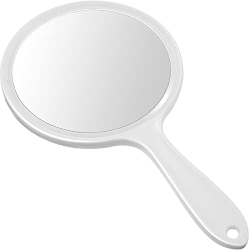 Espelho de mão Jetec Handheld espelho 1x/ 2x espelho de ampliação com espelho de espelho de espelho espelho arredondado