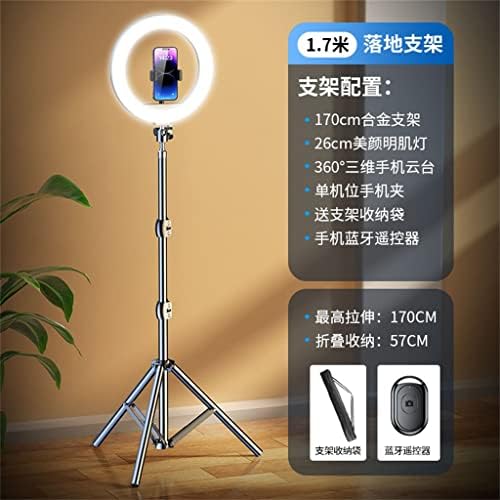 Slsfjlkj Telefone celular Broadcast Triangle Bracket Preencher Luz de luz Um conjunto completo de âncora de beleza selfie de suporte