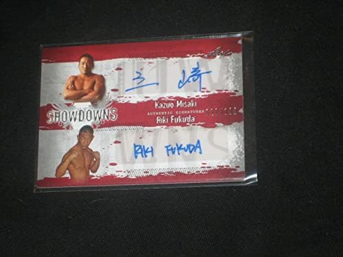 Kazuo Misaki e Riki Fukuda Certificado Dual Card Autentic Autentic Card /100 - Cartões UFC autografados