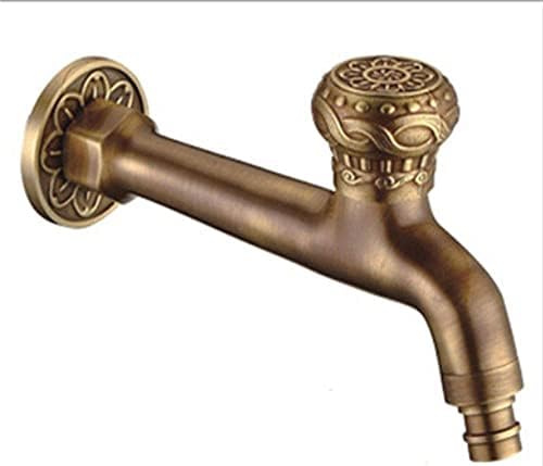 Xyyxdd Montagem de parede Bibcock Brass Retro Tap