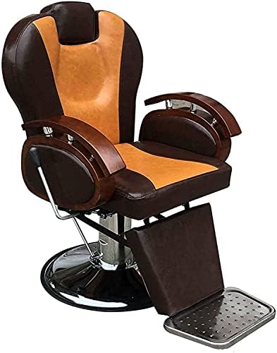 Cadeira de salão de salão vintage Equipamento de beleza hidráulica, cadeira de cabeleireiro de salão, cadeira de barbeiro