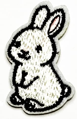 Kleenplus Mini Rabbit desenho animado de animais fofos de animais bordados em costura em crachá para jeans jaquetas chapéus mochilas