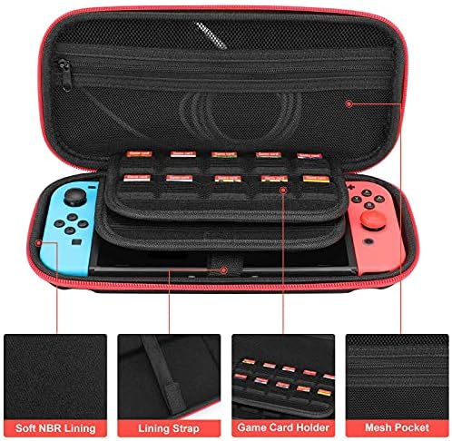 Boho Elephant Carry Storage Bolition Switch Travel Shell Pouch para acessórios e jogos