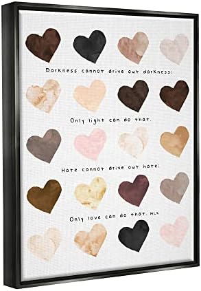 Supell Industries Somente Love pode Famous MLK Frase Heart Pattern, Design de Erica Billups