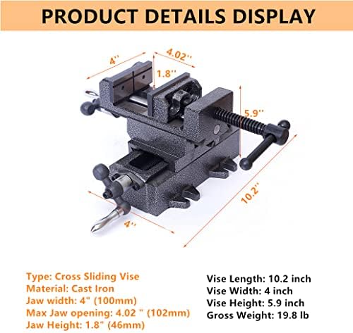 4 Slide Cross Slide Pressione Vise 2 Way X-