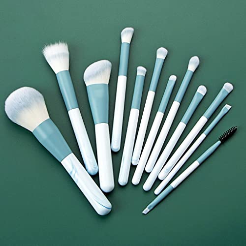 Sxnbh 12 pincéis de maquiagem Definir conjunto completo de escovas de pó soltas Ferramentas de beleza Sombros de lâmina