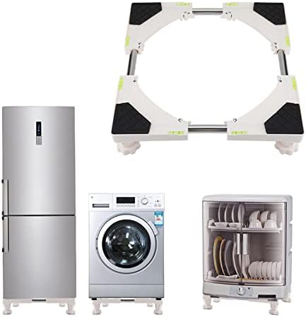 Máquina de lavar suporte, para serviço pesado 4/8 pés de lavagem ajustável, suporte de refrigerador de suporte de refrigerador