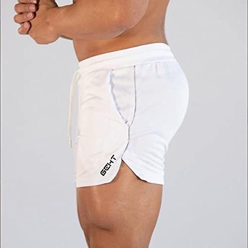 Wenkomg1 Men's 5 polegadas de fundo atlético de cor sólida cor de grade rápida de cordão seco shorts de corrida
