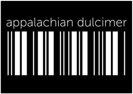 Teeburon Appalachian Dulcimer Lower Barcode Sticker Pack x4 6 x4
