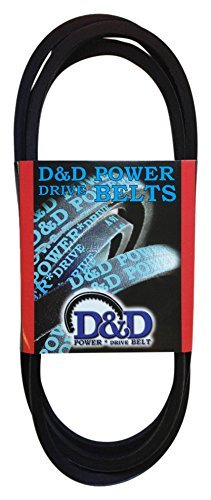 D&D PowerDrive 27199p Cinturão de substituição de York Industries, seção transversal de correia A/4L, 42 de comprimento, borracha