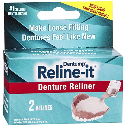 Kit de reversão de prótese de dentimpa - Fórmula avançada Reline o Kit de Reliner de Dentidade de TI para Reabastecer