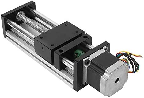 Trilho de guia linear jf-xuan, alumínio de alumínio parafuso de eixo duplo parafuso de bola linear Rail de 400 mm de viagem eficaz