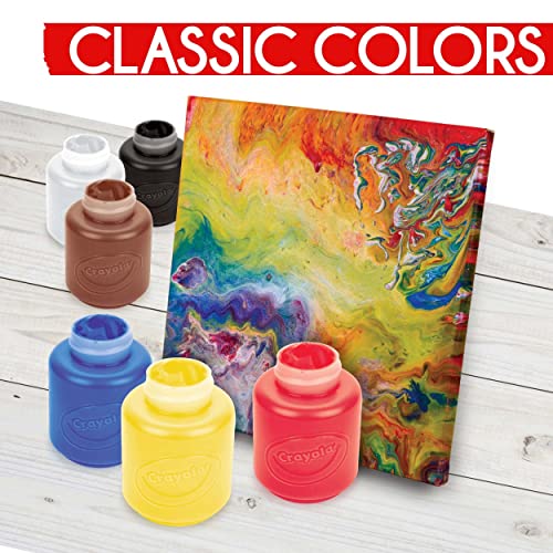 Crayola Acrylic Paint - Cores variadas, tinta infantil, suprimentos de artes e ofícios para crianças, ótimos para projetos