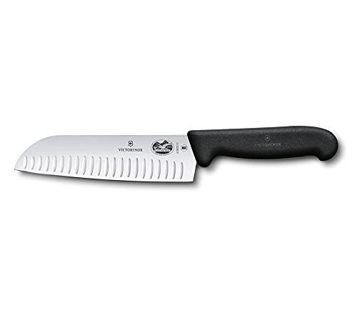 Victorinox Fibrox Pro Santoku Knife, 6,7 polegadas, preto