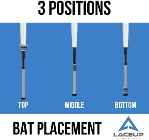 LaceUp Ajuste de manga de rosquinha de bastão ajustável Jaqueta de anel para rebatidas de softbol de beisebol, use pesos ao