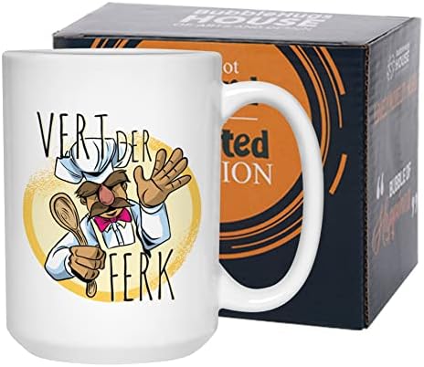 Vert der Ferk Caneca de café Chef Chef, Chef Chef Sueco Chef Chef Chef Chef Culinário Exclusivo Presentes de Cozinha para Chefs Cook, Branco