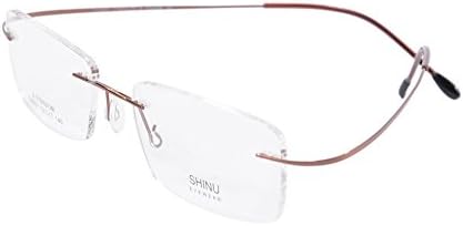 Medolong Titanium Rimless Frame Reading Glasses Myopia Eyewear-FR021