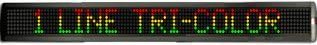 Sinal de LED tri-colorido interno de linha única, matriz 7x160