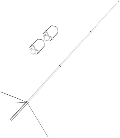 Antena de banda dupla de fibra de vidro Hyshikra, antena base de 2 metros ao ar livre, a antena de telhado UHF-feminino