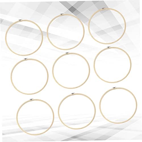 Holibanna 10pcs Cross Scroll Frame Diy Bamboo Ring Decorativo Bordado aros de bordado diy bordado círculo de círculo