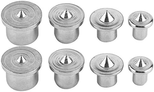 Centros Dowel, 8pcs a3 aço cromado Centros de madeira de madeira, marcador de pontos 6-13mm, ferramenta de alinhamento de tenon, centro de perfuração para dowel e tenon, acessórios de gabarito