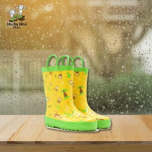 Mucky Wear Boot de Rain de borracha infantil, botas infantis ao ar livre