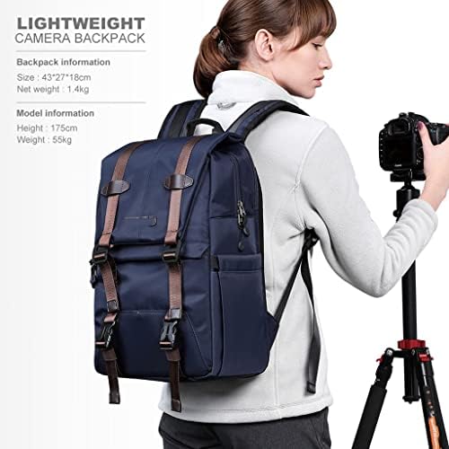 Zhuhw Multifuncional DSLR Travel Backpack Photography Outdoor Photographs à prova d'água 10,63 * 6,69 * 16,53 polegadas