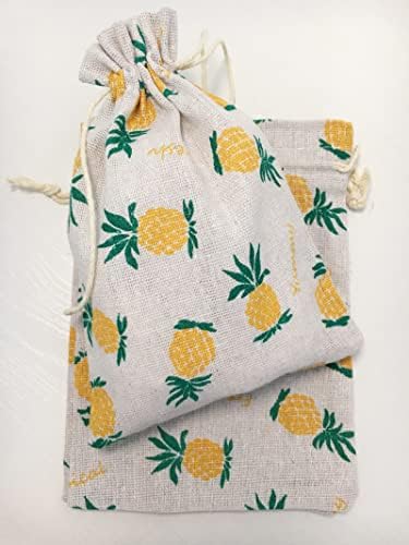 Autupy 20 pacote 5,1 x 7,1 polegadas Pineapple Bolsa de abacaxi de abacaxi de abacaxi para festas para festa tropical havaiana