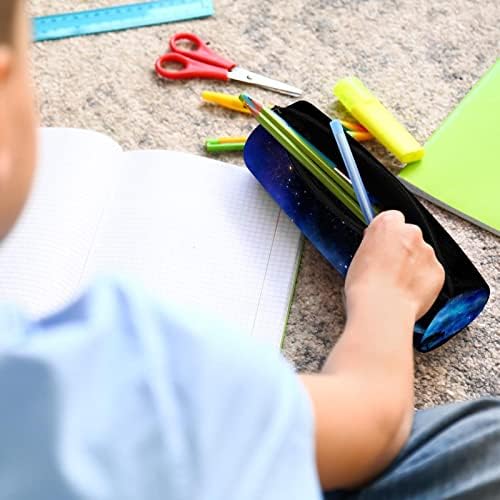 Paisagem noturna Espaço Espaço Caso Lápis Estudante Peipa Pouca Zíper Saco de maquiagem Bolsa de cosméticos Para estudantes