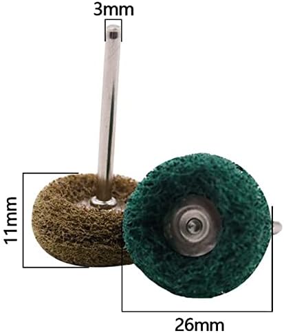 Avkart mini broca abrasiva pincel nylon buffing wheel de polimento com haste de 3 mm para acessórios de ferramentas rotativas conjunto de pincel abrasivo