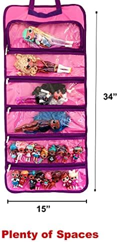 Home4 Unicorn Toy Dolls Travel Transporting Bag Storage Organizer compatível com brinquedos surpresos omg barbie lol