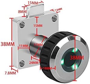 Cdyd liga de zinco sem chaves mini -impressão digital trava biométrica BLOCK ELECTRIC para gaveta do gabinete Strongbox