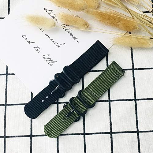 Banda Yeejok Venu 2s Nylon, Vivoactive 4s 40mm Nylon Relógio Substituição da banda, 18 mm Straps de relógio lançado rapidamente