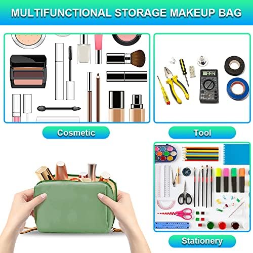 Bolsa de maquiagem de viagens de mesen para mulheres, bolsa de cosméticos de grande capacidade, sacos de cosméticos, mini