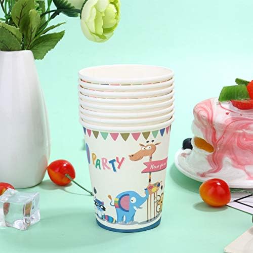 PretyZoom Kids 'Supplies 24pcs de papel descartável drinques de papel de papel copos de papel isolados para crianças