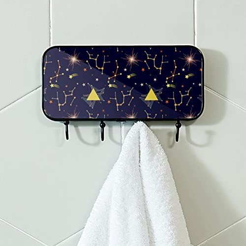 Lyetny Toalheiro Toalheiro Montado com Towel Rack Decoração de banheiro Decor de roupão de roupão Roupa de casaco Constelação