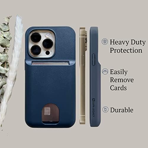 Lupa Legacy iPhone 13 Pro Max Case com titular de cartão - Case Carteira - [Proteção + Durável] Para Mulheres e Homens