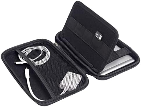 Navitech Black Hard Eva Nylon Proteção Tough Transport Case Compatível com o Garmin Dezl 780 LMT-D 7 polegadas