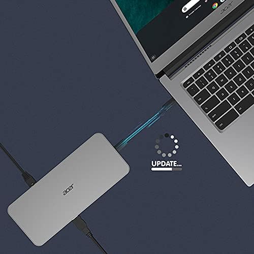 Acer USB tipo C Dock D501 Trabalhos certificados com Chromebook | 2x HDMI 2.0 | 2x dp | 1 x USB tipo C | 2 x USB 3.1 Gen2 | 4 x USB