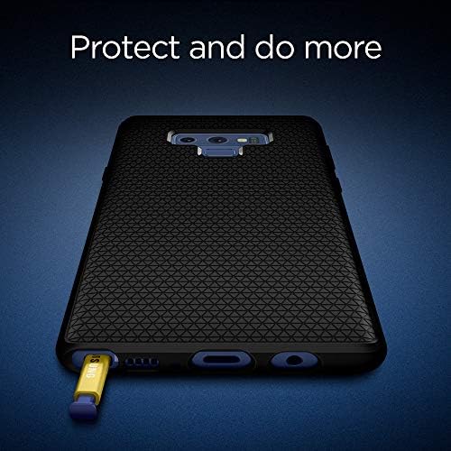 Armadura de ar líquido de Spigen projetada para Samsung Galaxy Note 9 Case - Black fosco