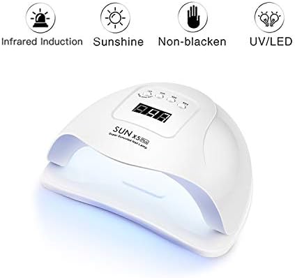 Lâmpada rápida do secador de unhas UV Lâmpada de unha led de unhas de unhas de cura de 80w para todas as unhas de gel esmalte,