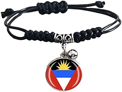 Antígua e Barbuda Bandeira Bracelete trançada