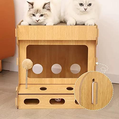 Ｋｌｋｃｍｓ CAT Scratcher Board Cama Toy Grind Garras de papel corrugado Protetor de móveis de arranhão durável Lounge interno