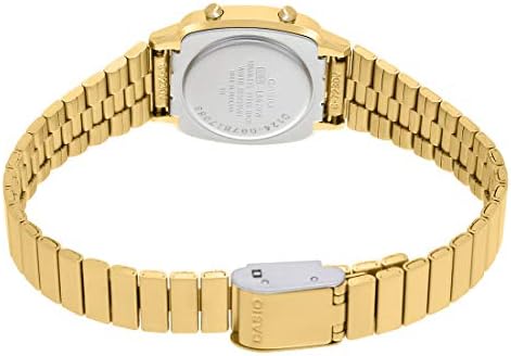 Casio Women's Vintage LA670WGA-1DF DIÁRIO DIÁRIO DIGITAL GOLD-TONE