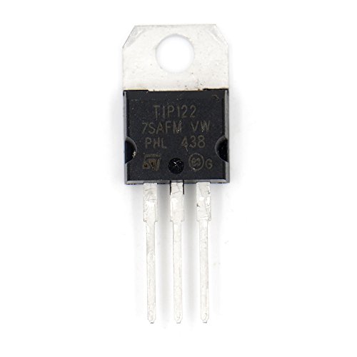 Baomain Transistor Tip122 100V 5A 40W através do Hole NPN Epitaxial Pack de 20